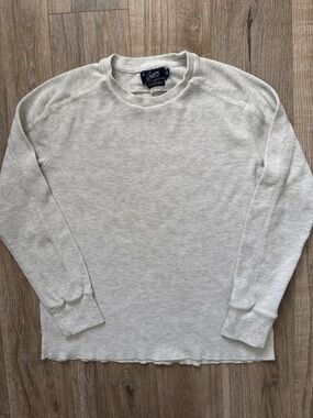 Grayers Mens Crewneck Waffle Top Size M